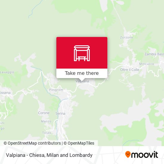 Valpiana - Chiesa map