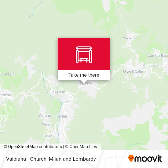 Valpiana - Church map