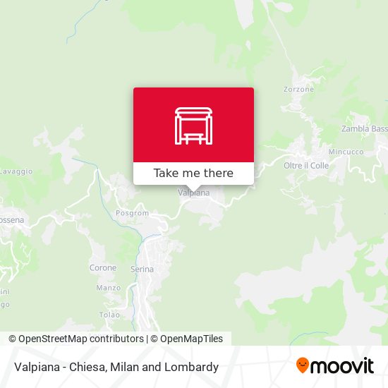 Valpiana - Chiesa map