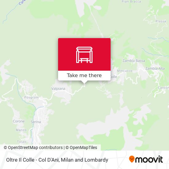 Oltre Il Colle - Col D'Anì map