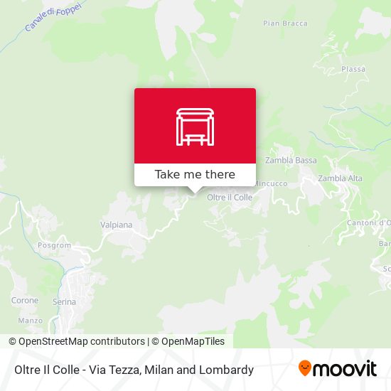 Oltre Il Colle - Via Tezza map