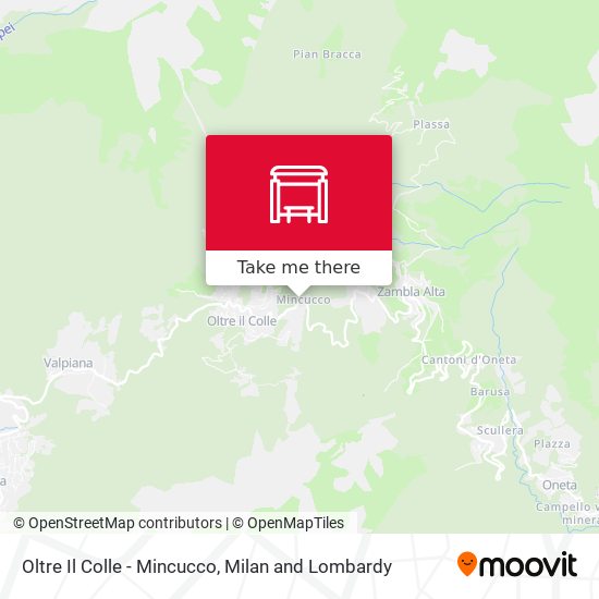 Oltre Il Colle - Mincucco map