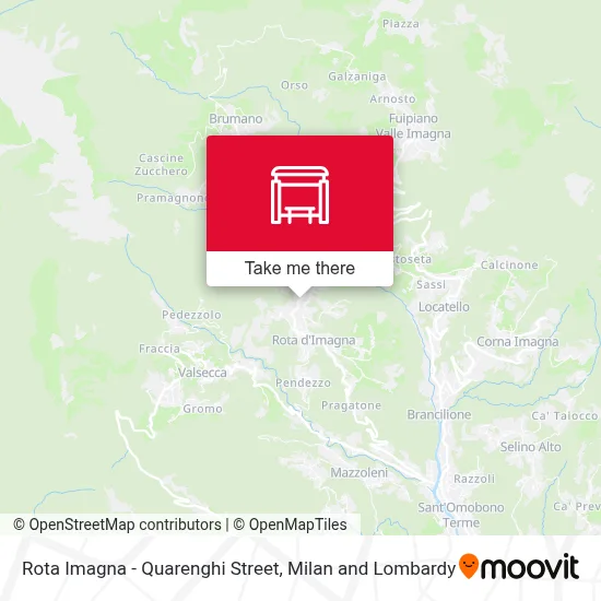 Rota Imagna - Quarenghi Street map