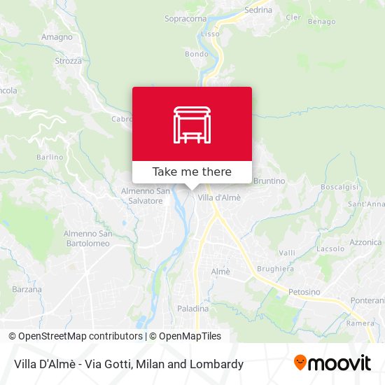 Villa D'Almè - Via Gotti map