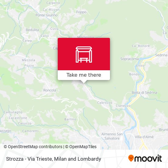Strozza - Via Trieste map