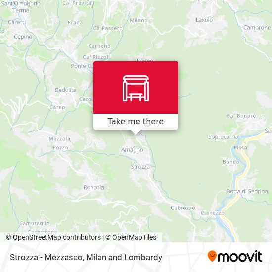 Strozza - Mezzasco map