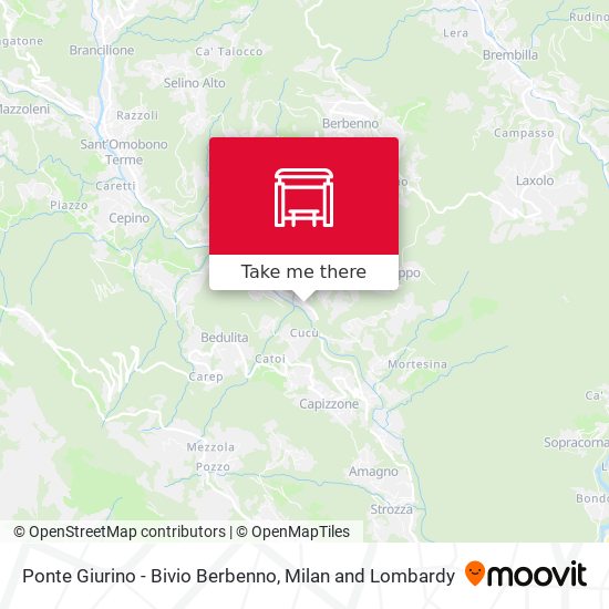 Ponte Giurino - Bivio Berbenno map
