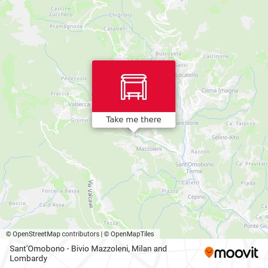 Sant'Omobono - Bivio Mazzoleni map