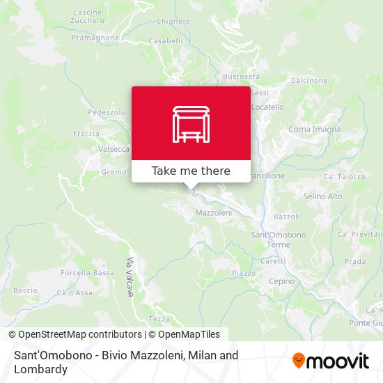 Sant'Omobono - Bivio Mazzoleni map