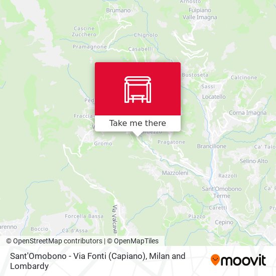 Sant'Omobono - Via Fonti (Capiano) map