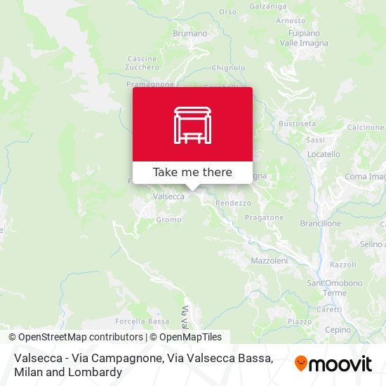 Valsecca - Via Campagnone, Via Valsecca Bassa map