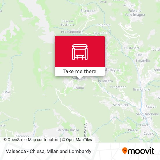 Valsecca - Chiesa map