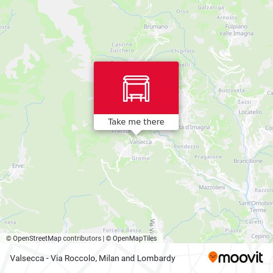 Valsecca - Via Roccolo map