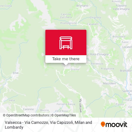 Valsecca - Via Camozzo, Via Capizzoli map