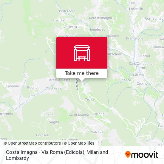 Costa Imagna - Via Roma (Edicola) map