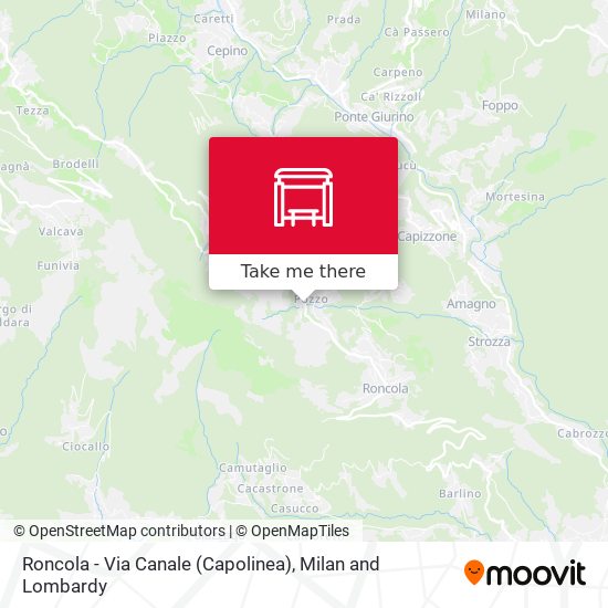 Roncola - Via Canale (Capolinea) map
