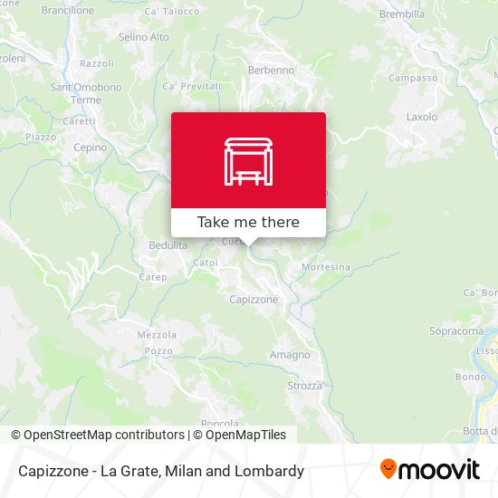 Capizzone - La Grate map