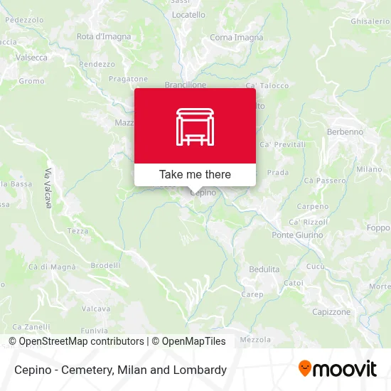 Cepino - Cemetery map