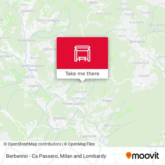 Berbenno - Ca Passero map