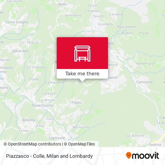 Piazzasco - Colle map