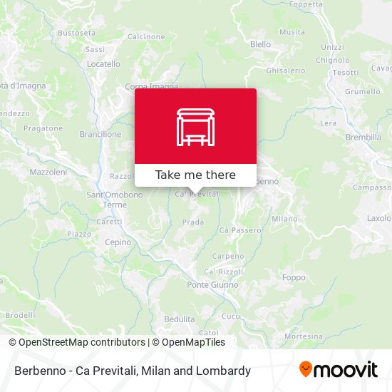 Berbenno - Ca Previtali map