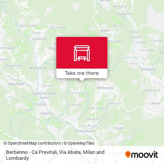 Berbenno - Ca Previtali, Via Abate map
