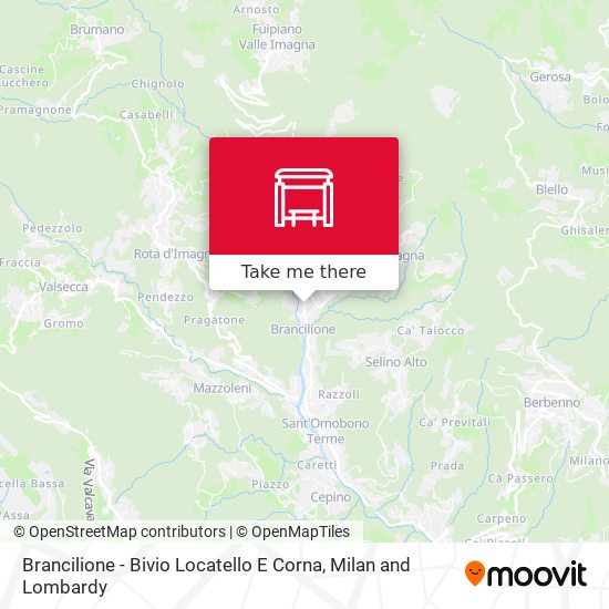 Brancilione - Bivio Locatello E Corna map