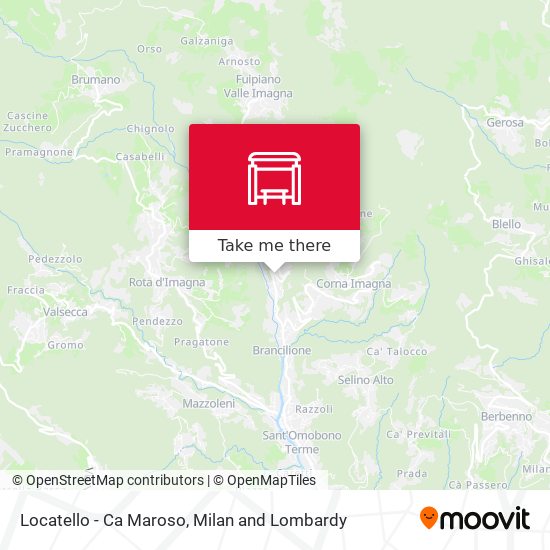 Locatello - Ca Maroso map