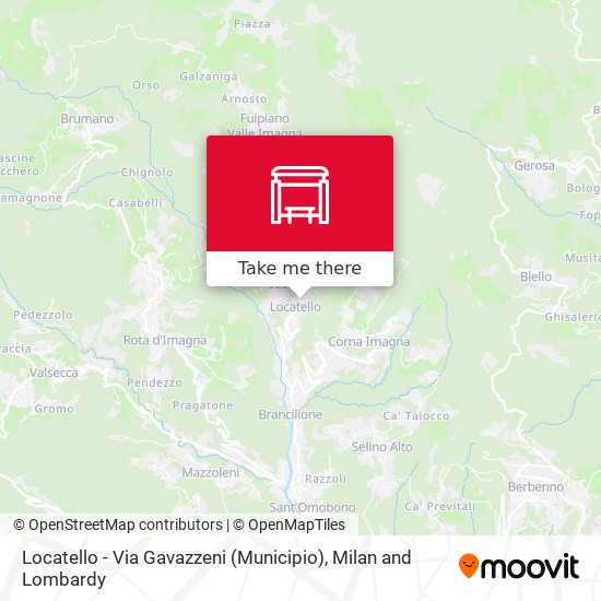 Locatello - Via Gavazzeni (Municipio) map