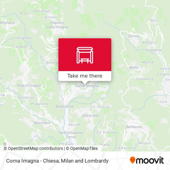 Corna Imagna - Chiesa map