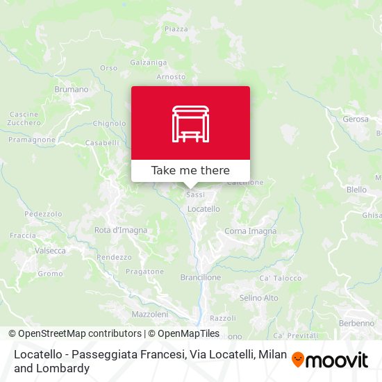 Locatello - Passeggiata Francesi, Via Locatelli map