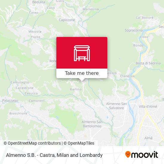 Almenno S.B. - Castra map
