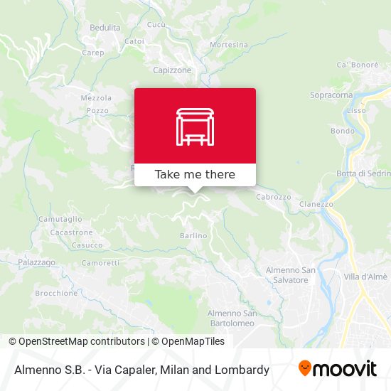 Almenno S.B. - Via Capaler map