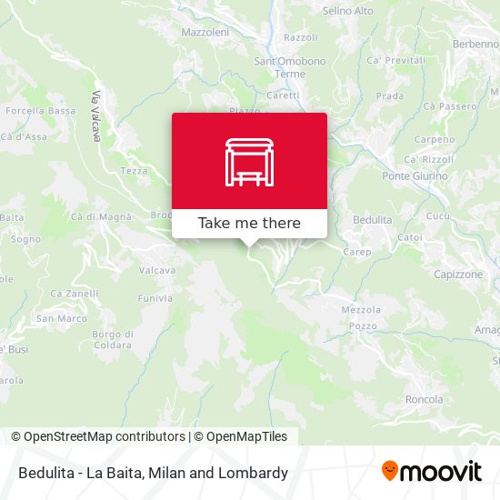 Bedulita - La Baita map