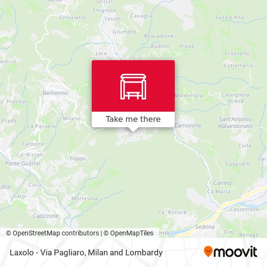 Laxolo - Via Pagliaro map