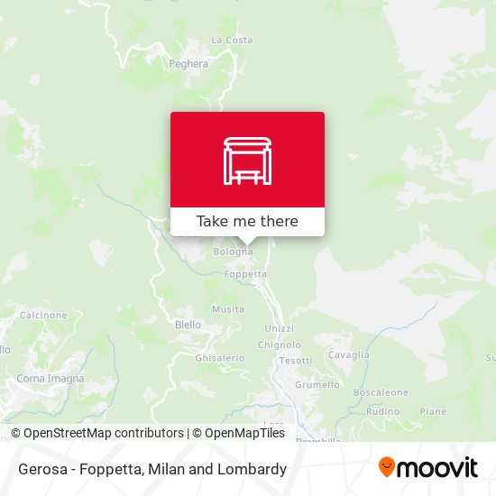 Gerosa - Foppetta map