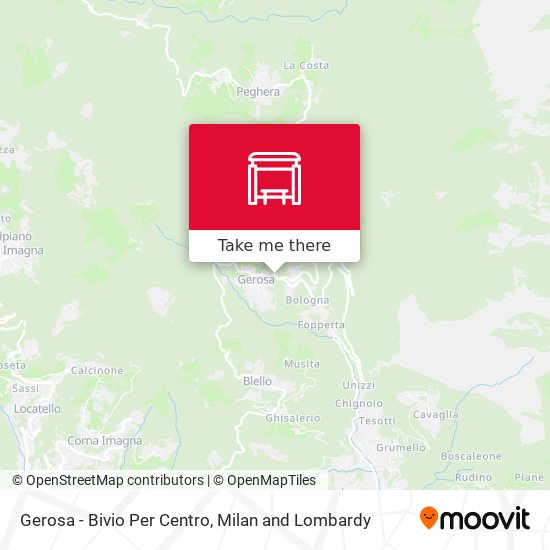 Gerosa - Bivio Per Centro map