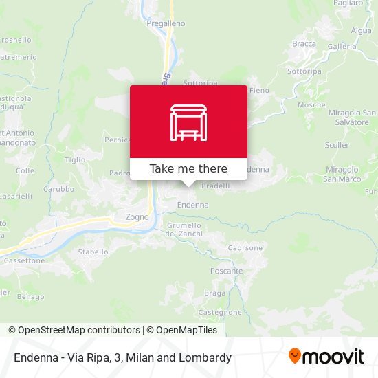 Endenna - Via Ripa, 3 map