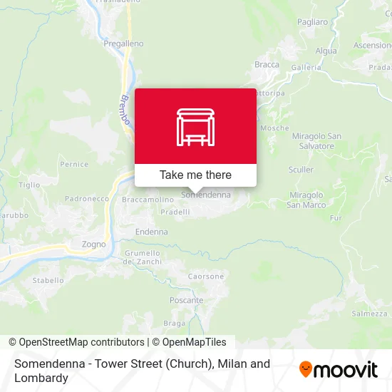 Somendenna - Tower Street (Church) map