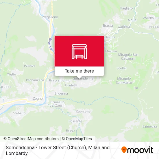 Somendenna - Tower Street (Church) map