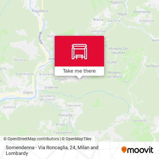 Somendenna - Via Roncaglia, 24 map
