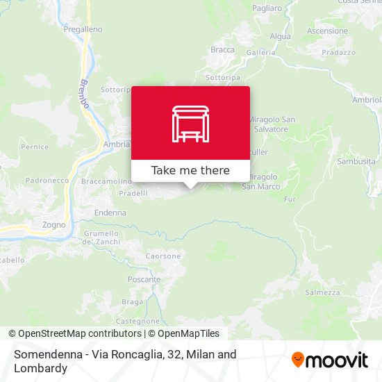 Somendenna - Via Roncaglia, 32 map