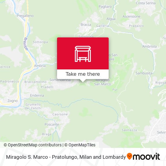 Miragolo S. Marco - Pratolungo map