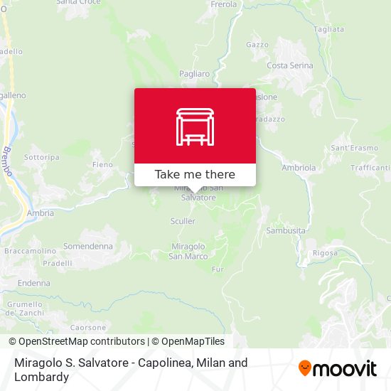 Miragolo S. Salvatore - Capolinea map