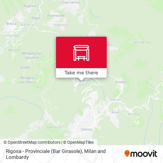 Rigosa - Provinciale (Bar Girasole) map