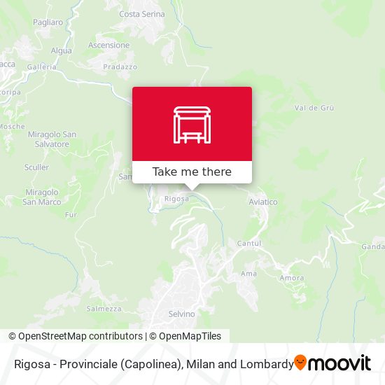 Rigosa - Provinciale (Capolinea) map