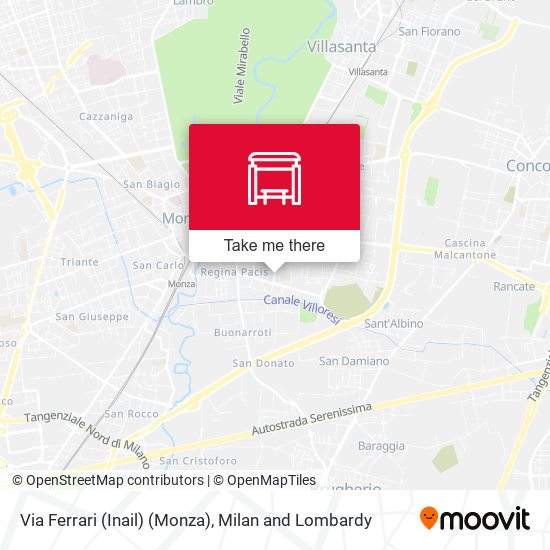 Via Ferrari (Inail) (Monza) map