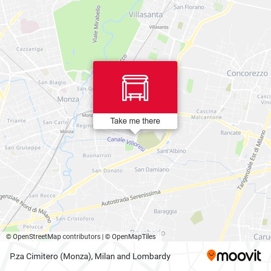 P.za Cimitero (Monza) map
