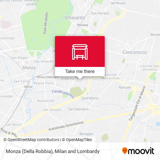 Monza (Della Robbia) map