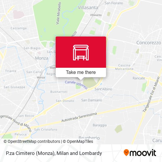 P.za Cimitero (Monza) map
